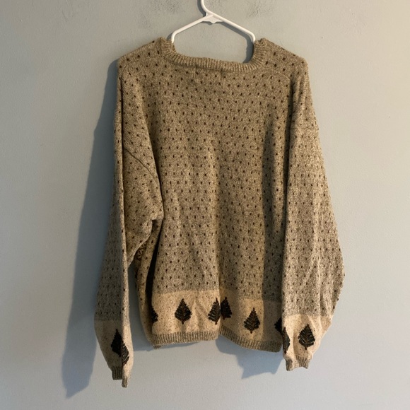 Vintage Woolrich Reindeer & Christmas Tree Fair Isle Wool Sweater - Picture 5 of 9